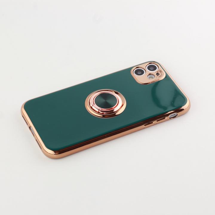 Produktbild PhoneLook Hülle Gummi Bronze mit Ring (Apple iPhone XS, Apple iPhone X)