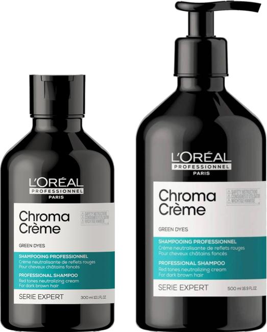 Actual product image L'Oréal Professionnel Expert Chroma Cream Shampoo Green 500 ml (500 ml, Liquid shampoo)