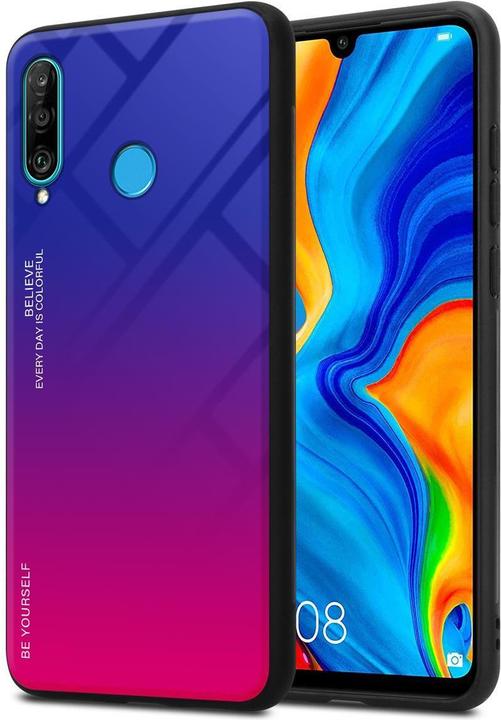 Image du produit Cadorabo Couverture en verre TPU 2 couleurs (Huawei P30 Lite)