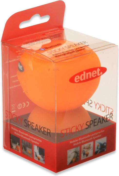 Image du produit Haut-parleur Ednet Sticky, résistant à l'eau (Fonctionnement sur batterie)
