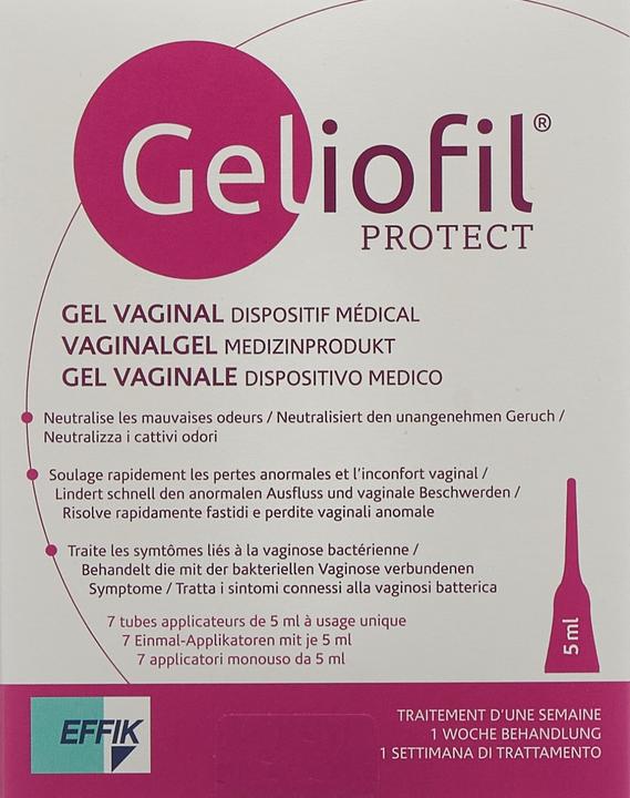 Actual product image Geliofil Vaginal gel medical device (7x5ml) (35 ml, Intimate gel)