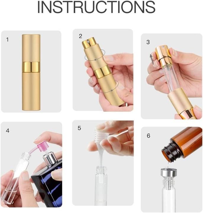 Immagine prodotto Swissdetector Atomizzatore di profumo ricaricabile - Alluminio 8 ml rotante con coperchio nascosto - Giallo (Prodotto per l'igiene)