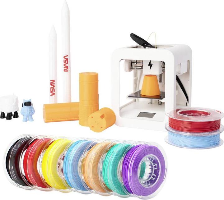 Produktbild Toybox Set bestehend aus Alpha 2 3D Printer mit 1 Spule und Deluxe Food Bundle - 7er Pack Filament