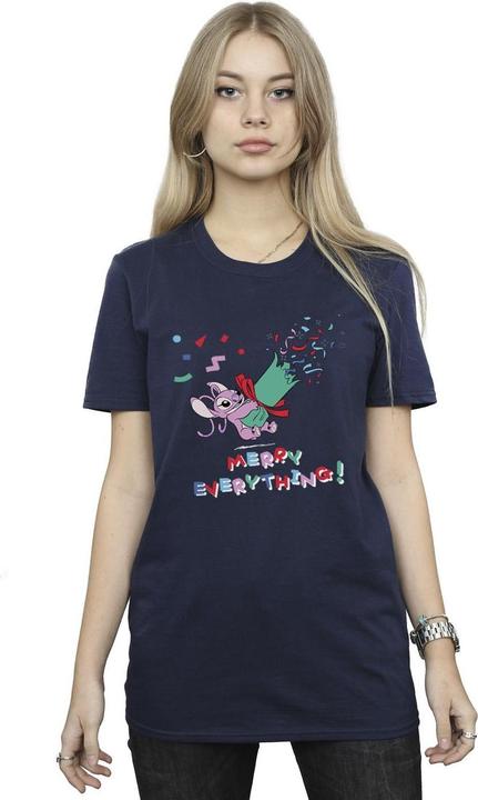 Disney Lilo And Stitch Angel Merry Everything TShirt (3XL)