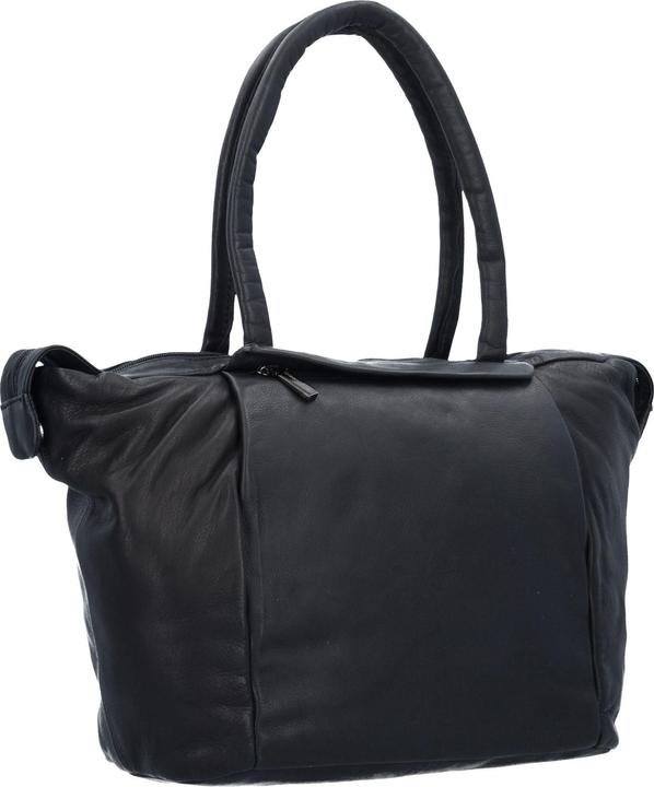 Immagine prodotto Greenland Nature Borsa Shopper in Nappa Nera in Pelle 33 cm (12 l)