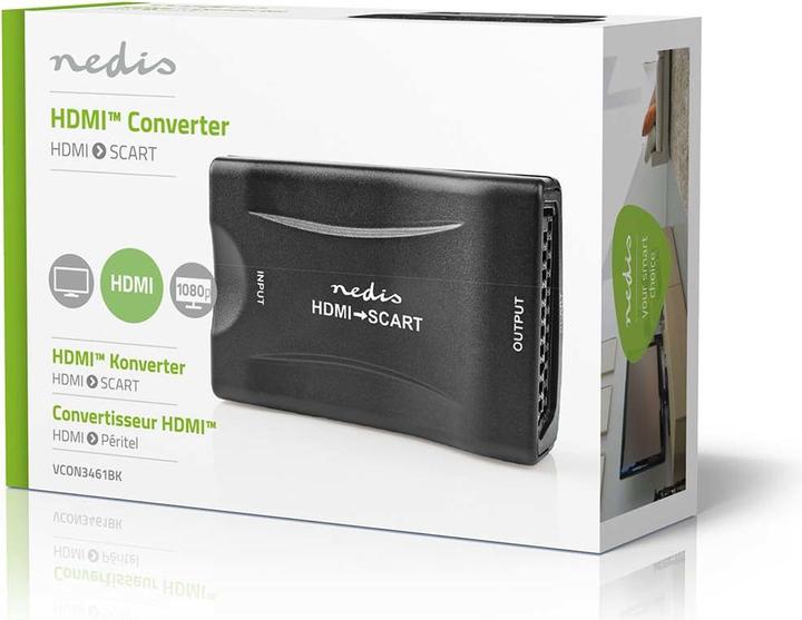 Immagine prodotto Nedis Convertitore HDMI ™ Ingresso HDMI™ Jack SCART 1-Way 1080p 1.2 Gbps ABS Nero