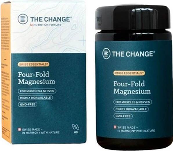 Actual product image BE THE CHANGE Four-Fold Magnesium (60 Piece, Capsules, 40 g)