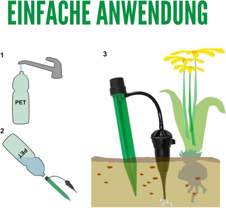 Produktbild Novatool Automatisches Bewässerungssystem für Topfpflanzen - BEWÄSSERUNG BIS 30 Tage - Tropfbewässer (Tropfbewässerung Set)
