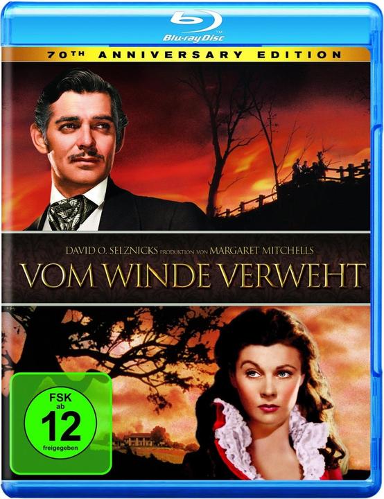 Immagine prodotto Via col vento Edizione Focus (Blu-ray, 1939, Spagnolo, Inglese, Tedesco, Italiano, Portoghese, Francese)