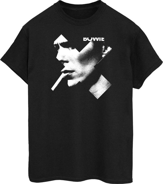 David Bowie Cross Smoke Boyfriend Fit TShirt (XXL)