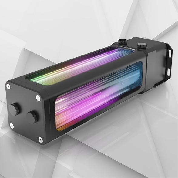 Actual product image Raijintek ANTILA D5 EVO RBW pump with AGB, ARGB