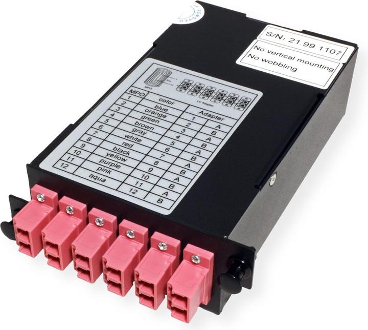 Produktbild Value MPO-Modul, MPO ST/12x LC BU (S/UTP, CAT7, 0.13 m)