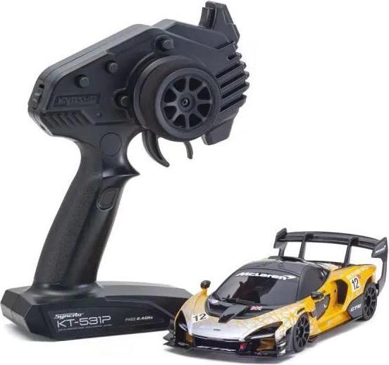 Actual product image Kyosho Mini-Z MR-03 McLaren Senna GTR, Orange RWD, 1:27, Readyset (RTR Ready-to-Run)