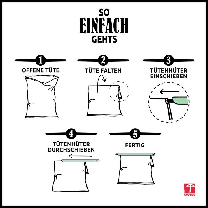 Produktbild Böörds Tütenverschluss 29cm Einzeln viollet (1 x)