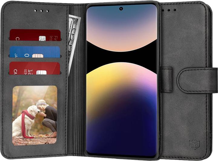 Actual product image Techsuit - Diary Book - Xiaomi Redmi Note 14 Pro 4G / Poco F7 - Black (Xiaomi Redmi Note 14 Pro)