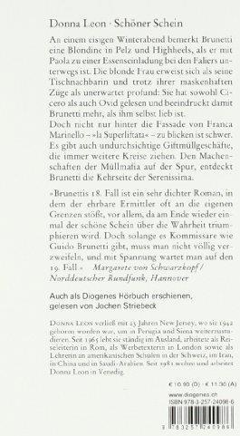 Produktbild Schöner Schein (Deutsch, Donna Leon, 2011)