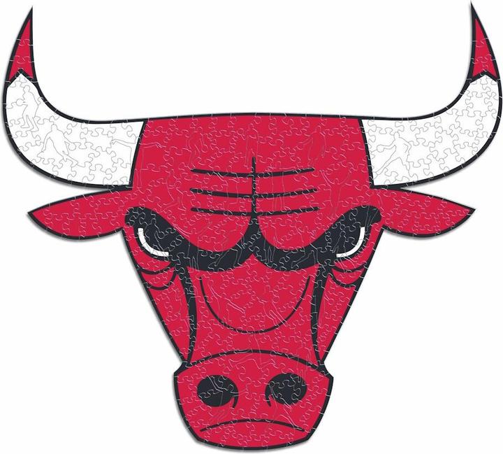 Produktbild Iconic NBA - Chicago Bulls - Logo - Holz Puzzle Grösse S (150 Teile) (150 Teile)