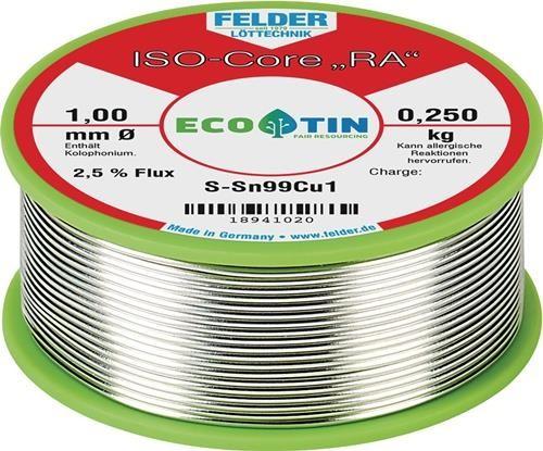 Produktbild Felder Lötdraht ISO-Core® RA 1,5 mm 250 g S-Sn99Cu1