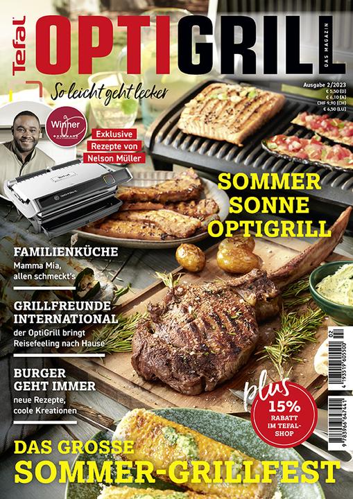 Produktbild OptiGrill Magazin Heft Nr. 2-2023 So leicht geht lecker. Das grosse Sommer-Grillfest. Exklusive (Deutsch, Müller, Benni, Nelson/Hetterich, 2023)