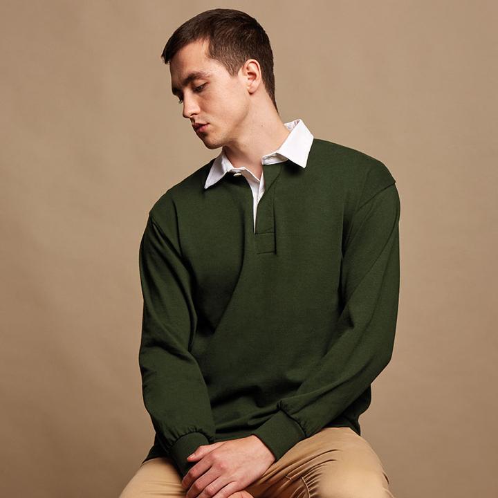 Immagine prodotto Front Row Camicia da rugby sportiva a maniche lunghe (L)