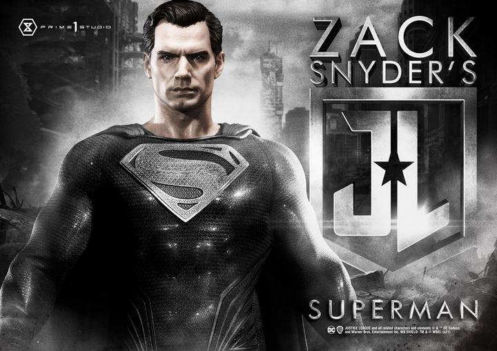 Produktbild Prime 1 Studio Justice League statuette Superman Black Suit Edition 84 cm