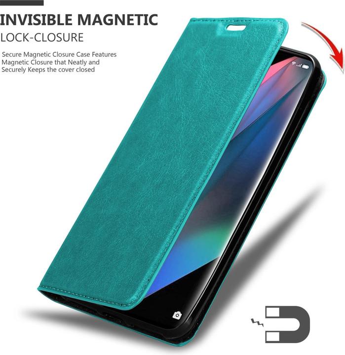 Immagine prodotto Cadorabo Libro Invis. Coperchio magnetico (Oppo Find X3 Pro)