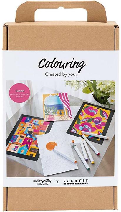 Image du produit Creativ Company Bastelfarbe Malen nach Zahlen mit Zeichenmarker 4 (Multicolore, Pink, Rose)
