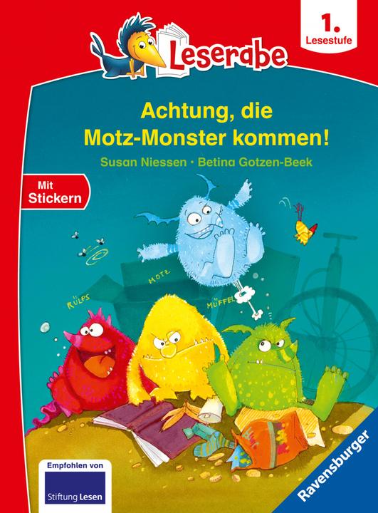 Produktbild Ravensburger Achtung, die Motz-Monster kommen! - Leserabe 1. Klasse - Erstlesebuch für Kinder ab 6 Jahren (Deutsch, Susan Niessen, 2022)