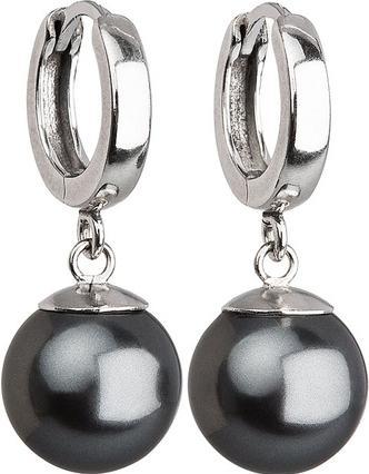 Evolution Group Silver earrings with pearl gray 31.151.3 (L)