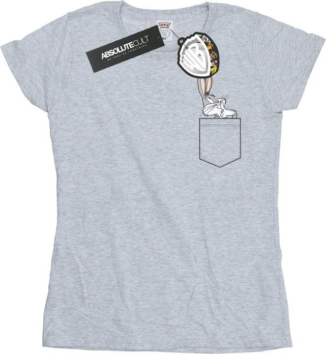 Looney Tunes Bugs Bunny Faux Pocket TShirt (L)