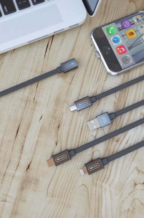 Actual product image Allocacoc USB Cable | microUSB Magnet Grijs (USB 3.2 Gen 1)