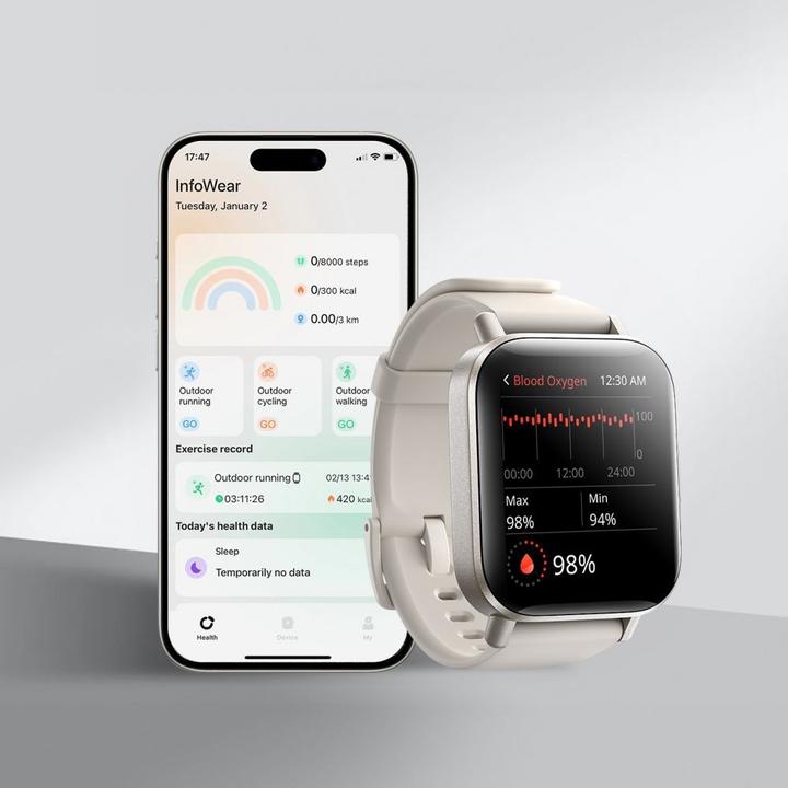 Actual product image Joyroom Smart Watch Fit-Life JR-FT3S (biały)