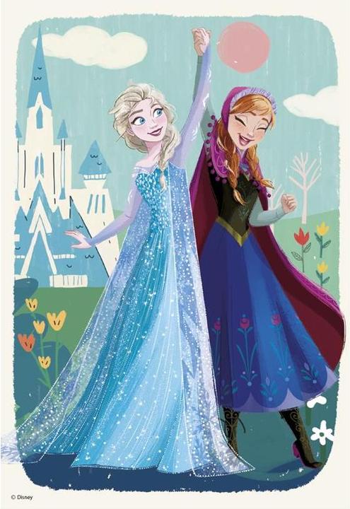 Actual product image Dino Puzzle Eisreich: Anna und Elsa 2x77 Teile (77 pieces)