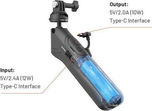 Actual product image Pgytech CapLock MantisPod Power (Insta360 Go 3, Ace, x3, ACE PRO, One RS 4K, Insta360 One X2, Insta360 One R)