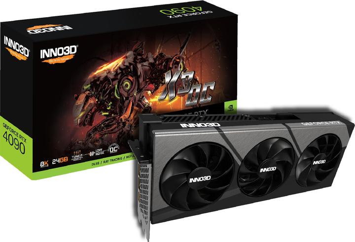 Actual product image Inno3D GeForce RTX 4090 X3 OC NVIDIA GDDR6X (24 GB)