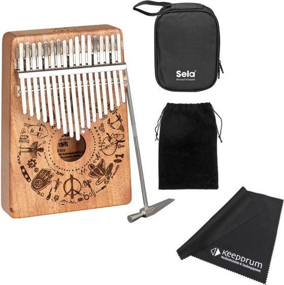Sela SE252 Kalimba Mahagoni 17 Free Spirit mit Tuch (Perkussion)