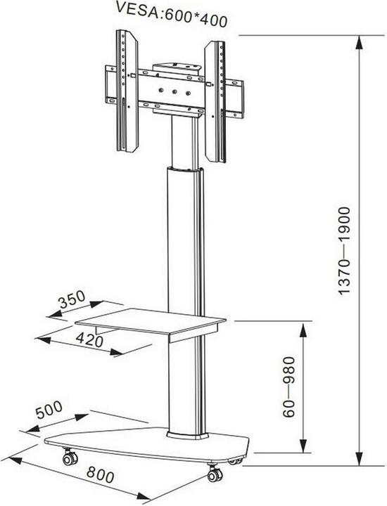 Immagine prodotto Audioraq Casa (Universale, 70", 40 kg)