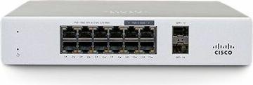 Image du produit Cisco Commutateur Meraki PoE+ MS130-12X 14 ports, ports SFP : 0 (14 ports)
