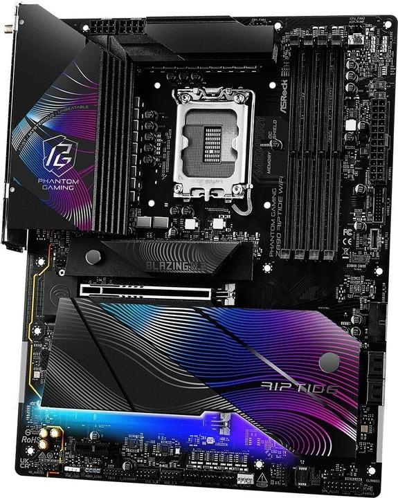 Actual product image AsRock Z890M Riptide WiFi Intel DDR5 S1851 MATX (LGA 1851, Intel Z890, mATX)