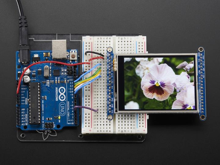 Produktbild Adafruit 2.8" TFT LCD with Touchscreen MicroSD Socket (Diverse)