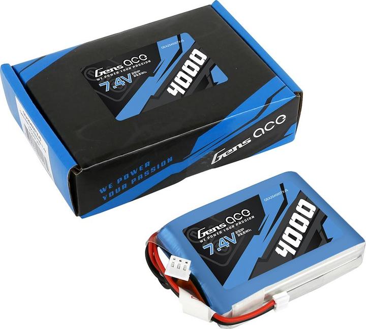 Image du produit Gens Ace Batterie RC LiPo 4000 mAh 7.4 V RX/TX (7.40 V, 4000 mAh)