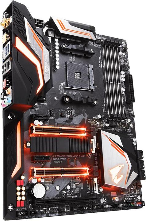 Image du produit Gigabyte X470 Aorus Gaming 5 WiFi (AM4, AMD X470, ATX)
