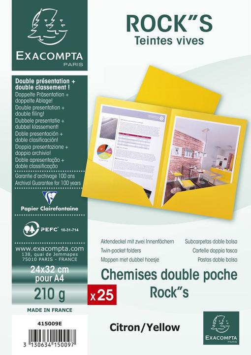 Image du produit Exacompta Fardes de classement - Couvertures de dossiers (A4, 100 x)