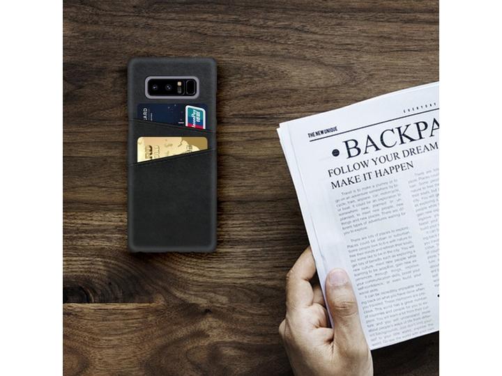 Produktbild Screenguard Samsung Galaxy S10 CardCaddy Leder Backcase mit Kartenfächern (Samsung Galaxy S10+)