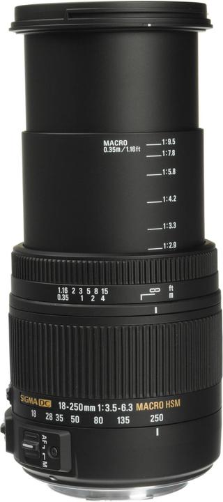 Produktbild Sigma 18-250mm, f/3.5-6.3 DC Makro OS HSM Canon - Import (Canon EF-S, APS-C / DX)