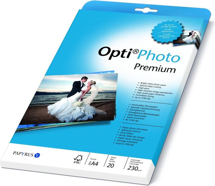 Immagine prodotto Papyrus Opti Photo Premium, 20 fogli (230 g/m², A4, 20 x)
