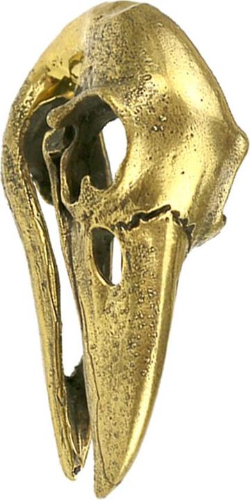 Star Piercing Ohrgewicht Schlüsselloch vergoldet Krähenschädel (Messing)