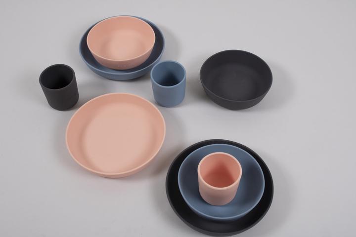 Actual product image Filibabba Silicone plate 2-pack - Peach