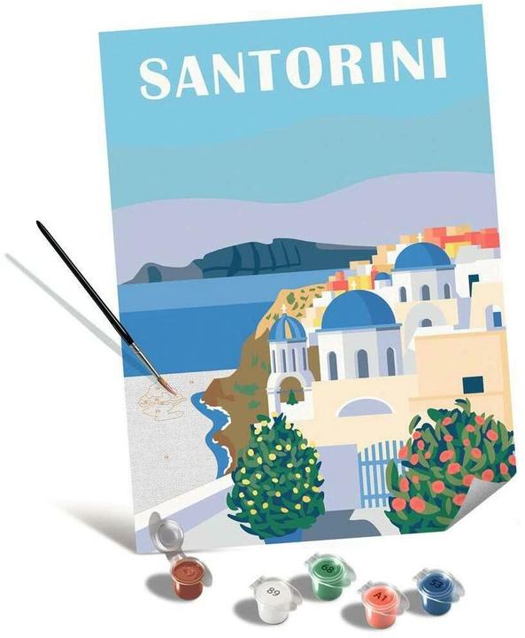 Produktbild Ravensburger CreArt - Malen nach Zahlen Shades of Santorini