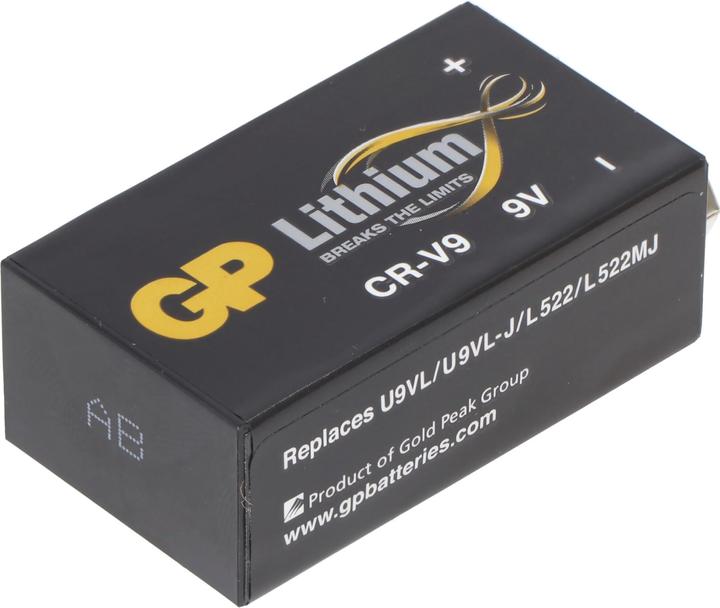 Produktbild GP Batteries GP Batterie Lithium 9V (1 Stk., 9V Block, 800 mAh)